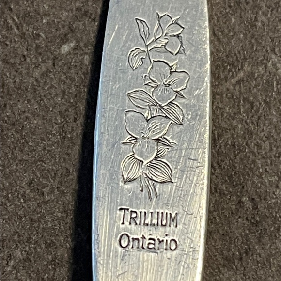 Trillium Silver Floral Spoon - Picture 2 of 16